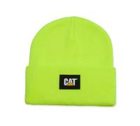 Bonnet à revers CAT Label pour homme Caterpillar, jaune haute visibilité, Taille unique