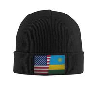 Bonnet à Revers Drapeau du Rwanda Drapeau américain Bonnet Hiver Hiver