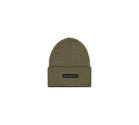 Alpha Industries Rubber Logo Beanie Couvre-chefs pour homme Taille onesize - Vert