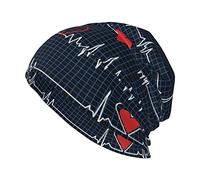 Bonnet ample pour infirmière, stéthoscope médecin, chimio, cancer, bonnet de nuit tricoté pour homme et femme, Calling All Nurses Heart Beat 15, taille unique