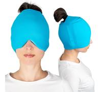 Bonnet anti-migraine Alevial - Gel glacé rafraîchissant 360° - Couverture supérieure et latérale de la tête - Masque enveloppant sans odeur