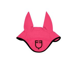 Bonnet anti-mouches en tissu maille oignon pour cheval Equestro Rose Full