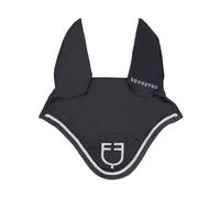 Bonnet anti-mouches pour cheval avec cordon de serrage Equestro Gris Poney/Cob