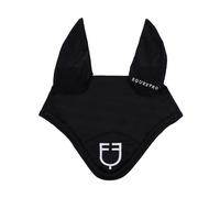 Bonnet anti-mouches pour cheval avec cordon de serrage Equestro Noir Full