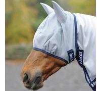 Bonnet anti-mouches pour cheval Bucas Buzz-Off Blanc S