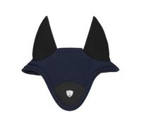Bonnet anti-mouches pour cheval court Pro Series Combo Master Bleu Poney