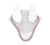 Bonnet anti-mouches pour cheval Derby Blanc Full