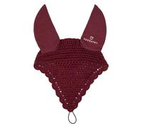 Bonnet anti-mouches pour cheval en coton avec tétine Equestro Rouge Full
