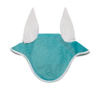 Bonnet anti-mouches pour cheval en silicone Acavallo Lycra Special Edition Bleu TU
