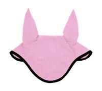 Bonnet anti-mouches pour cheval en technique black line édition Equestro Rose Full
