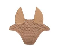 Bonnet anti-mouches pour cheval en velours silencieux mini perles Kentucky Horsewear Wellington Beige Full