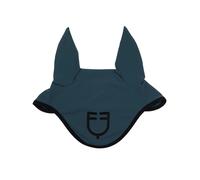 Bonnet anti-mouches pour cheval Equestro Bleu Full