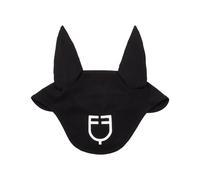 Bonnet anti-mouches pour cheval Equestro Noir Full