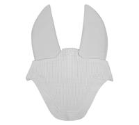 Bonnet anti-mouches pour cheval Equestro Silence Blanc Cob