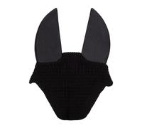 Bonnet anti-mouches pour cheval Equestro Silence Noir Full