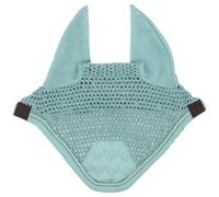 Bonnet anti-mouches pour cheval Equithème Brocart Bleu Cheval