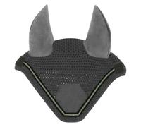Bonnet anti-mouches pour cheval Equithème Domino Gris TU