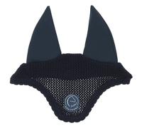 Bonnet anti-mouches pour cheval Equithème Je t'aime Bleu Full