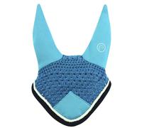 Bonnet anti-mouches pour cheval Equithème Polyfun Bleu Cheval