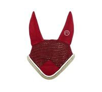 Bonnet anti-mouches pour cheval Equithème Polyfun Rouge Cheval