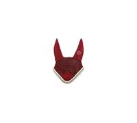 Bonnet anti-mouches pour cheval Equithème Polyfun Rouge Poney