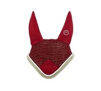 Bonnet anti-mouches pour cheval Equithème Polyfun Rouge Poney