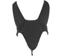 Bonnet anti-mouches pour cheval long Lami-Cell Silentair Noir Pur-sang/Cob