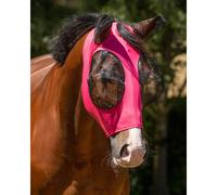Bonnet anti-mouches pour cheval QHP Super Bug Rose Full
