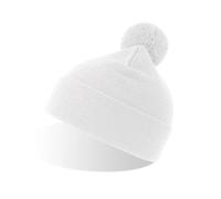 Bonnet Atlantis Headwear Wind-S With Pompom Blanc TU
