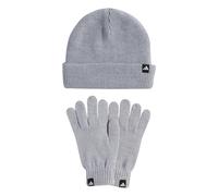 Adidas Pack gants et bonnet Glove + Beanie Mixte Gris/Blanc Taille M