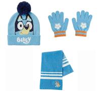 Bonnet avec gants enfant Cerda Bluey Winter Turquoise 20x2x52 cm