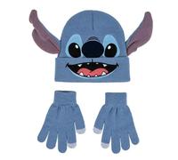Bonnet avec gants enfant Cerda Disney Stitch Bleu 20x2x19 cm