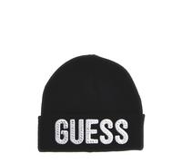Bonnet avec logo fille Guess Noir L