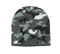 Bonnet avec motif camouflage pour homme - Hiver - Décontracté - Chapeau chaud - Mode camouflage - Chapeau en laine avec cache-oreilles - Long beanie, unisexe, GY2., M