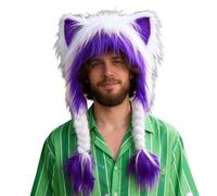 Bonnet avec oreilles de chat, bonnet réglable avec oreilles de chat, chapeau de fête avec couvre-chef doux | pour extérieur, intérieur, cosplay, vacances, hiver, femmes, filles, garçons B