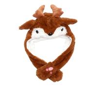 Bonnet avec oreilles en mouvement - Bonnet en peluche | Sauteur doux, chapeau rembourré de Noël | Chapeaux d'habillage festifs | pour amateurs de cosplay créateurs de contenu concert voiture