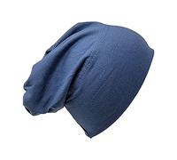 Bonnet Bandana Coton Hijab Bonnet Sommeil Sous Foulard Beige Foulard Turban Extensible Bonnet Cancer Couverture Cheveux Protection Soins Patients Chapeau, bleu jean, Taille unique