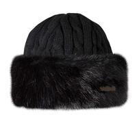 Barts Bonnet Cable Bandhat – Tricot, Fausse fourrure – Noir, Taille unique