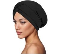 Bonnet bandeau croisé - INF - Noir - Doux - Confortable - Élégant