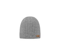 Barts Bonnet Haakon Lambswool Homme - pour l'hiver Bonnets decontractes avec Doublure Hiver Automne-Hiver - Taille Unique Gris