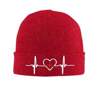 Bonnet Battements de cœur Amoureux Bonnet de crâne Confortable 53-59CM | Confortable Pompon Bonnet épais Bonnet de Pêcheur épais Respirant