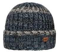 Barts Bonnet Beanie Akotan Femme/Homme - pour l'hiver a Revers avec Revers, Doublure Hiver Automne-Hiver - Taille Unique Bleu