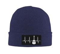 Bonnet Beanie Cadeaux Amusants pour Musiciens : Guitare, Battements De Cœur Bonnets Tricoté Souple Classics Basic Beanie Moderne Knit Beanies pour Automne Printemps Homme Femme