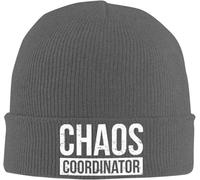 Bonnet Beanie Cadeaux pour Coordinateur du Chaos, Collègue, Manager, Enseignant Knit Beanies Unisexe Chapeau d'hiver Confortable Bonnets en Tricot pour Quotidienne Sport Shopping
