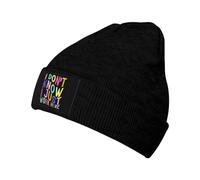 Bonnet Beanie C'est Drôle, Je Ne Sais Pas, Je Travaille Juste Ici. Knit Beanies Souple Bonnets Tricoté Slouch Bonnets en Tricot pour Shopping Sport Hiver