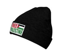 Bonnet Beanie Chapeau Palestine Libre Je Soutiens La Palestine Bonnets en Tricot Slouch Bonnet d'hiver Souple Chapeau d'hiver pour Homme Femme Printemps Shopping