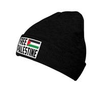 Bonnet Beanie Chapeau Palestine Libre Je Soutiens La Palestine Bonnets en Tricot Slouch Knit Beanies Unisexe Bonnet d'hiver pour Printemps Shopping Automne