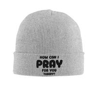 Bonnet Beanie Comment Puis-Je Prier pour Vous Aujourd'hui, Mesdames ? Bonnet d'hiver Slouch Knit Beanies Chaud Bonnets Tricoté pour Course Printemps Automne