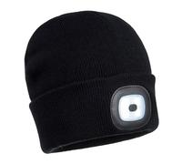 Bonnet beanie double led rechargeable Noir - PORTWEST - B028BKR