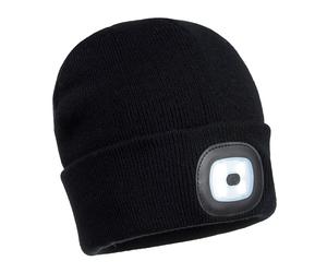 Bonnet beanie double led rechargeable Noir - PORTWEST - B028BKR